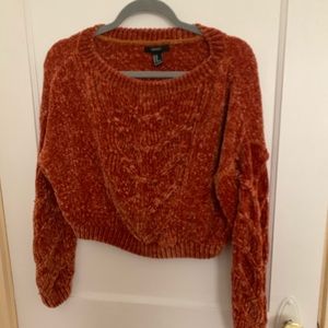 Crop top sweater orange
